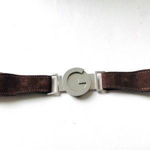 🖤 GUCCI vintage logo leather belt, large